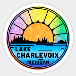 Lake Charlevoix Michigan Sticker